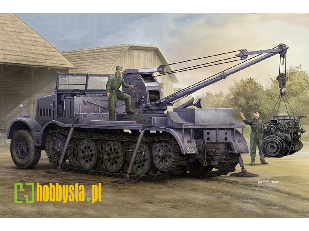 Schwerer Zugkraftwagen 18 T With 6 T Billstein-crane - Sd.Kfz.9/1 - zdjęcie 1 Schwerer Zugkraftwagen 18 T With 6 T Billstein-crane - Sd.Kfz.9/1 - zdjęcie 1