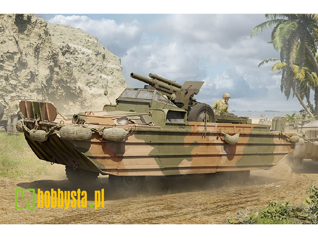 Gmc Dukw-353 With 105mm Howitzer - zdjęcie 1 Gmc Dukw-353 With 105mm Howitzer - zdjęcie 1