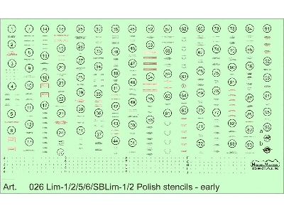 Mig-15 In Polish Service + Early Stencils - Combo Set Cs48002, D48023 + D48026 - zdjęcie 3