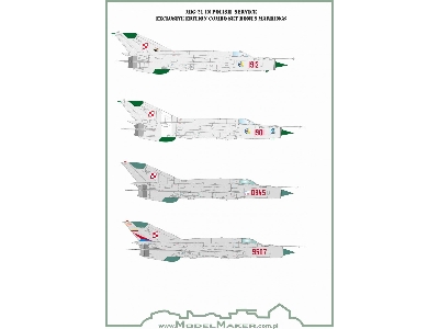 Mig-21 In Polish Service Exclusive Edition - Combo Set, Bonus Markings - zdjęcie 3