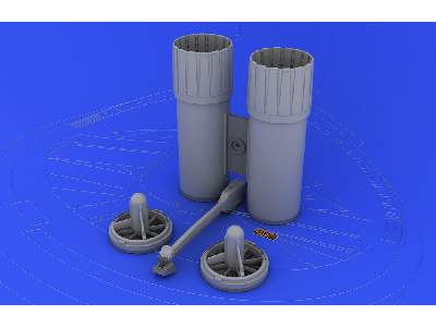  F-4 exhaust nozzles USAF late 1/32 - Tamiya - żywica i blaszki - zdjęcie 2