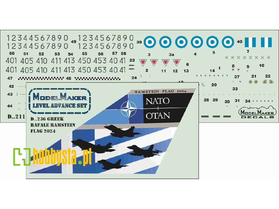 Greek Rafale Ramstein Flag 2024 - zdjęcie 1