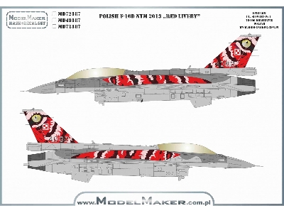 Polish F-16d Ntm 2013 "red Livery" - zdjęcie 2
