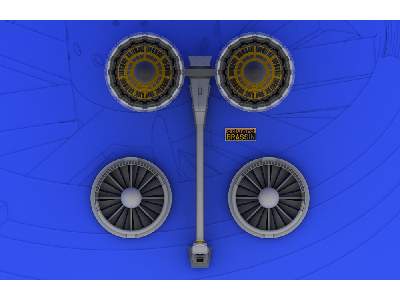  F-4 exhaust nozzles USN late 1/32 - Tamiya - żywica i blaszki - zdjęcie 4