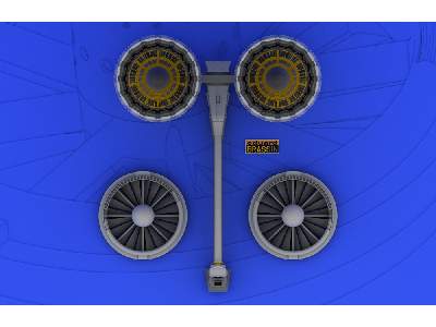  F-4 exhaust nozzles USN late 1/32 - Tamiya - żywica i blaszki - zdjęcie 4