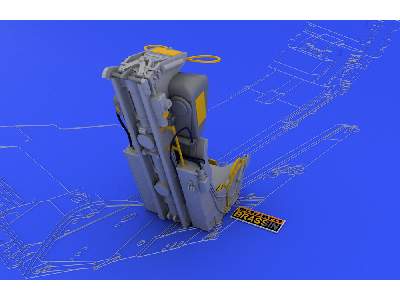  F-4B/ J/N/ S seat 1/32 - Tamiya - żywica i blaszki - zdjęcie 3