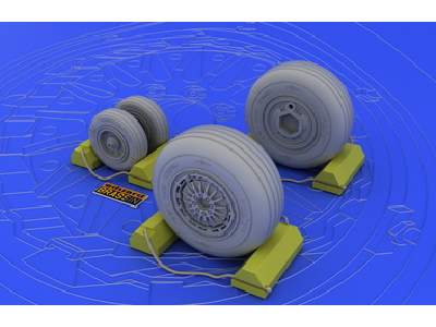  F-4C/ D/E/ F/G wheels 1/32 - Tamiya - żywica i blaszki - zdjęcie 1