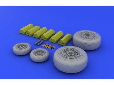  F-4C/ D/E/ F/G wheels 1/32 - Tamiya - żywica i blaszki - zdjęcie 4