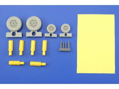  F-4C/ D/E/ F/G wheels 1/32 - Tamiya - żywica i blaszki - zdjęcie 6