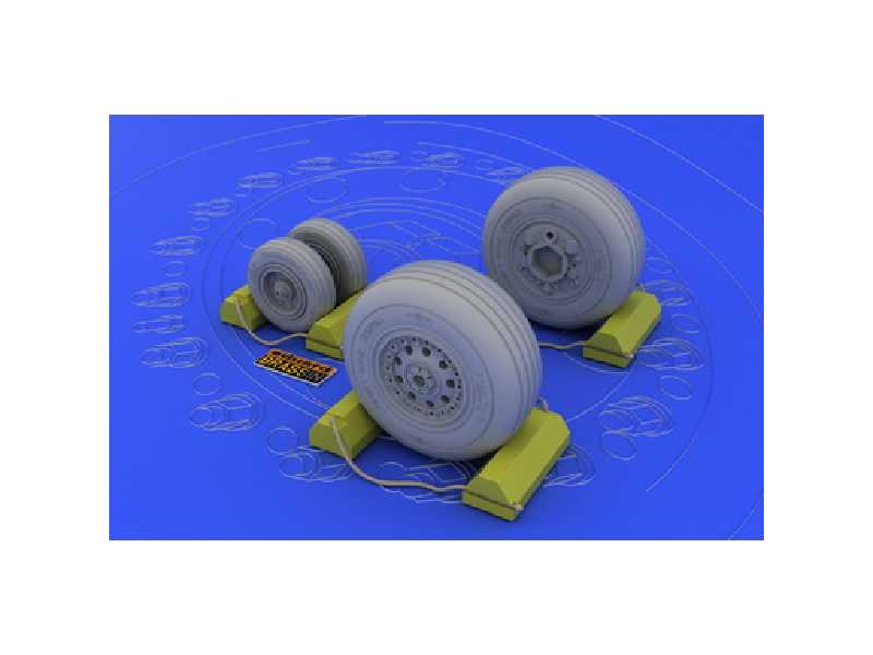  F-4J/ S wheels 1/32 - Tamiya - żywica i blaszki - zdjęcie 1