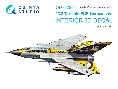 Panavia Tornado Ecr German Version - Interior 3d Decal With 3d-printed Resin Parts (For Italeri Kits) - zdjęcie 2