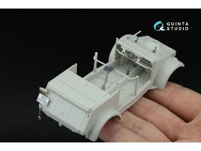 Kubelwagen Type 82 - 3d-printed & Coloured Interior On Decal Paper With 3d-printed Resin Parts (For Meng Vs-015 Kit) - zdjęcie 