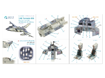 Panavia Tornado Ids German Veresion - Interior 3d Decal With 3d-printed Resin Parts (For Revell Kits) - zdjęcie 15