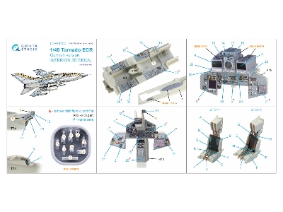 Panavia Tornado Ecr German Version - Interior 3d Decal With 3d-printed Resin Parts (For Revell Kits) - zdjęcie 19