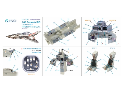 Panavia Tornado Ids Italian Version - Interior 3d Decal With 3d-printed Resin Parts (For Revell Kits) - zdjęcie 15