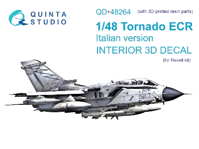 Panavia Tornado Ecr Italian Version - Interior 3d Decal With 3d-printed Resin Parts (For Revell Kits) - zdjęcie 2