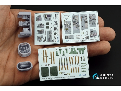 Panavia Tornado Ecr Italian Version - Interior 3d Decal With 3d-printed Resin Parts (For Revell Kits) - zdjęcie 3