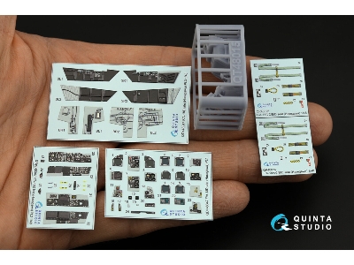 Mcdonnell Douglas F/A-18 D Late (Bunos 163986 And Up) - Interior 3d Decal With 3d-printed Resin Parts (For Hasegawa Kits) - zdjÄ