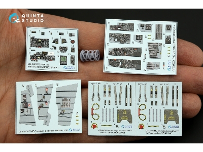 Mcdonnell Douglas F-4 E Late (Without Dmas)  - Interior 3d Decal With 3d-printed Resin Parts (For Meng Kits) - zdjęcie 3