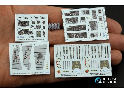 Mcdonnell Douglas F-4 E Early (With Retrofitted Slatted Wing) - Interior 3d Decal With 3d-printed Resin Parts (For Meng Kits) - 