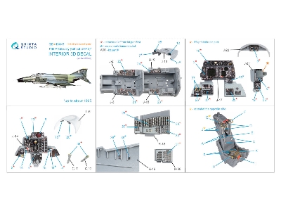 Mcdonnell Douglas F-4 G Early (Without Dmas) - Interior 3d Decal With 3d-printed Resin Parts (For Zm Sws Kits) - zdjęcie 11