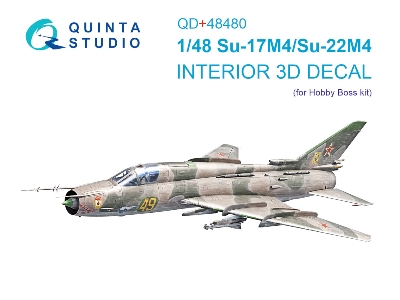 Sukhoi Su-17m4 / Su-22m4 - Interior 3d Decal With 3d-printed Resin Parts (For Hobby Boss Kits) - zdjęcie 2