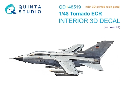 Panavia Tornado Ecr - Interior 3d Decal With 3d-printed Resin Parts (For Italeri Kits) - zdjęcie 2
