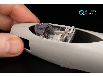 F-86 A Sabre - 3d-printed & Coloured Interior On Decal Paper With 3d-printed Resin Part (For Clear Prop Kits) - zdjęcie 6