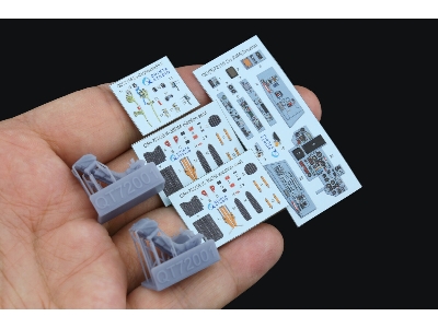 Sukhoi Su-24 M - Interior 3d Decal With 3d-printed Resin Parts (For Zvezda Kits) - zdjęcie 3