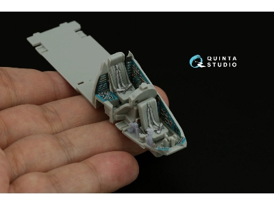 Mil Mi-24v - 3d-printed & Coloured Interior On Decal Paper With 3d-printed Resin Parts (For Hobby Boss / Ark Models Kits) - zdjÄ
