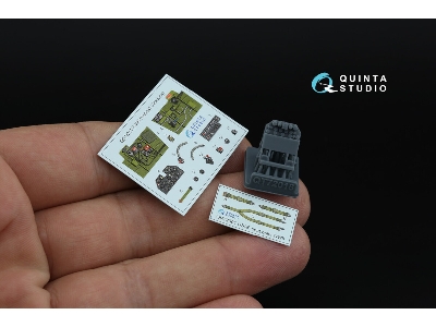 Cutiss P-40 N Warhawk -3d-printed & Coloured Interior On Decal Paper With 3d-printed Resin Parts (For Academy Kits) - zdjęcie 2