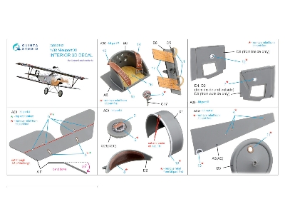 Nieuport Xi - 3d-printed & Coloured Interior On Decal Paper (For Csm Kits) - zdjęcie 2