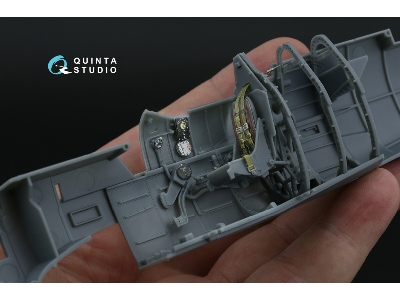 Supermarine Spitfire Mk.V - 3d-printed & Coloured Interior On Decal Paper (For Kotare Kits) - zdjęcie 3