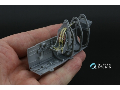 Supermarine Spitfire Mk.V - 3d-printed & Coloured Interior On Decal Paper (For Kotare Kits) - zdjęcie 4