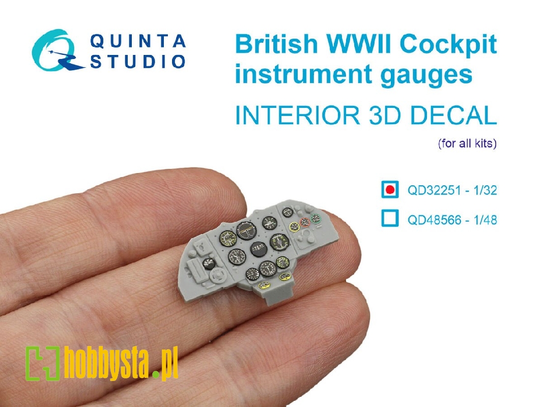 British Wwii Cockpit Instrument Gauges 3d-printed & Coloured Interior On Decal Paper (For All Kits) - zdjęcie 1 British Wwii Cockpit Instrument Gauges 3d-printed & Coloured Interior On Decal Paper (For All Kits) - zdjęcie 1