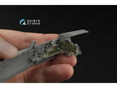 A6m2 Zero (Mitsubishi Prod.) - 3d-printed & Coloured Interior On Decal Paper (For Border Model Kits) - zdjęcie 3