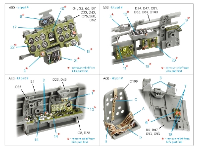 A6m2 Zero (Nakajima Prod.) - 3d-printed & Coloured Interior On Decal Paper (For Border Model Kits) - zdjęcie 2
