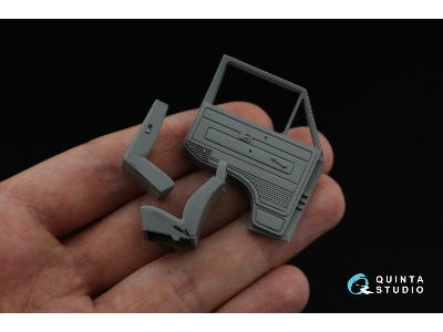 Bundeswehr Vw T3 Family - 3d-printed & Coloured Interior On Decal Paper (For Takom Kits) - zdjęcie 5