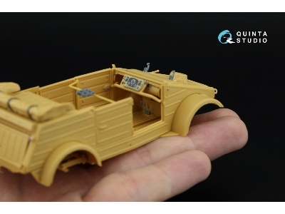 Kubelwagen Type 82 - 3d-printed & Coloured Interior On Decal Paper With 3d-printed Resin Parts (For Hero Kits) - zdjęcie 5