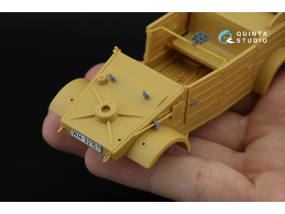 Kubelwagen Type 82 - 3d-printed & Coloured Interior On Decal Paper With 3d-printed Resin Parts (For Hero Kits) - zdjęcie 8