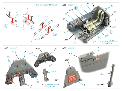 Focke Wulf Fw-190 A-8 - 3d-printed & Coloured Interior On Decal Paper (For Border Model Kits) - zdjęcie 2