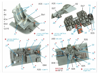 Republic P-47 D-30 Thunerbolt - 3d-printed & Coloured Interior On Decal Paper (For Miniart Kits) - zdjęcie 2