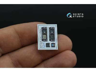 Bell Ah-1 Z Zulu Cobra / Viper Luminous Displays - 3d-printed & Coloured Interior On Decal Paper (For Kitty Hawk Kits) - zdjęci