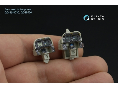 Bell Ah-1 Z Zulu Cobra / Viper Luminous Displays - 3d-printed & Coloured Interior On Decal Paper (For Kitty Hawk Kits) - zdjęci