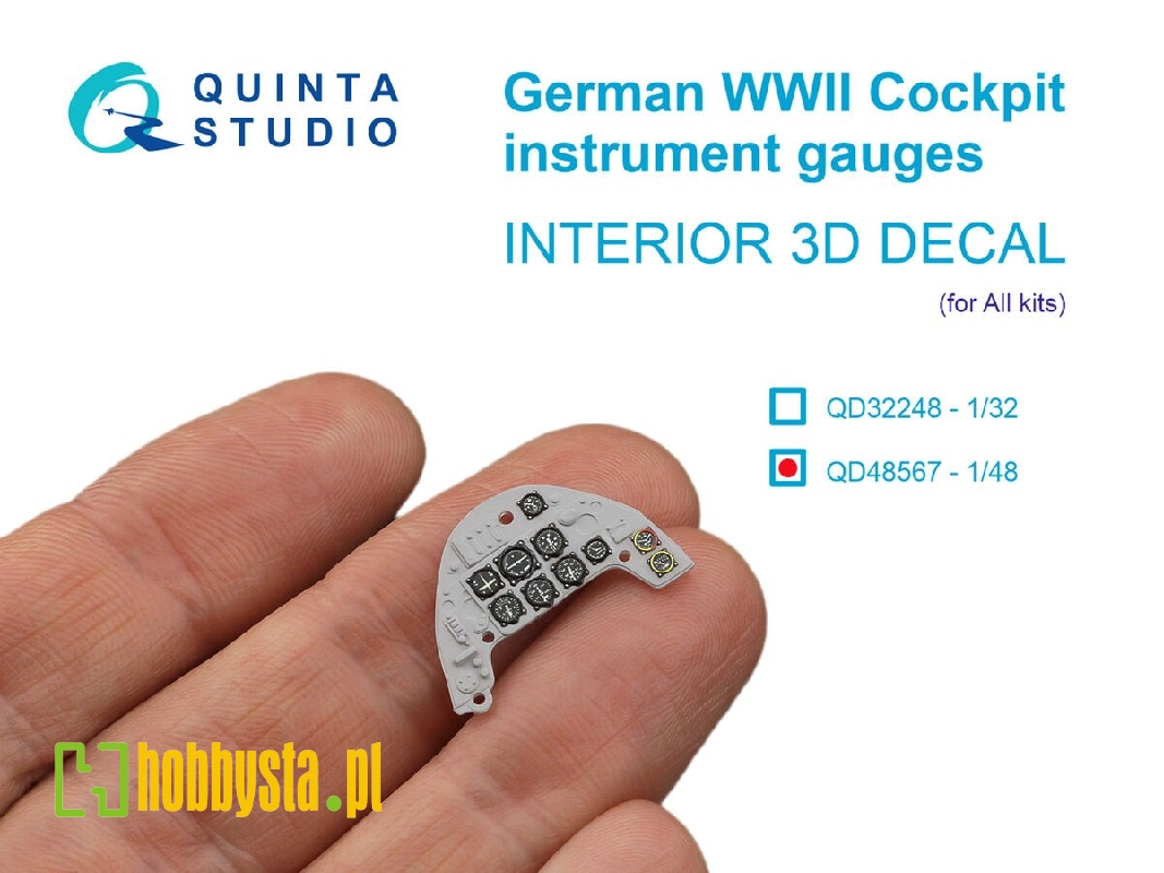 German Wwii Cockpit Instrument Gauges - 3d-printed & Coloured Interior On Decal Paper (For All Kits) - zdjęcie 1 German Wwii Cockpit Instrument Gauges - 3d-printed & Coloured Interior On Decal Paper (For All Kits) - zdjęcie 1