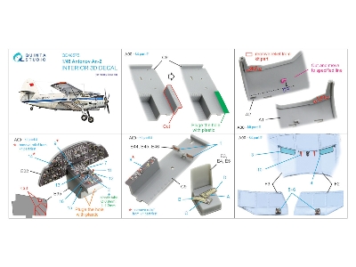 Antonov An-2 Colt - 3d-printed & Coloured Interior On Decal Paper (For Hobby Boss Kits) - zdjęcie 2