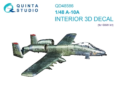 Fairchild A-10 A Warthog - 3d-printed & Coloured Interior On Decal Paper (For Gwh Kits) - zdjęcie 1