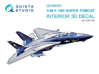 Grumman F-14d Super Tomcat - 3d-printed & Coloured Interior On Decal Paper (For Gwh Kits) - zdjęcie 1