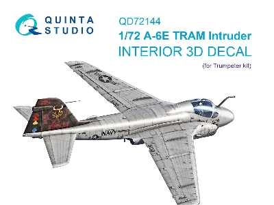 Grumman A-6 E Tram Intruder - 3d-printed & Coloured Interior On Decal Paper (For Trumpeter Kits) - zdjęcie 1