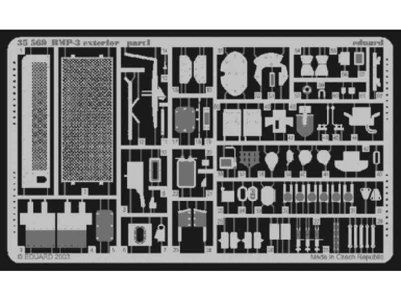  BMP-3 exterior 1/35 - Skif - blaszki - zdjęcie 1
